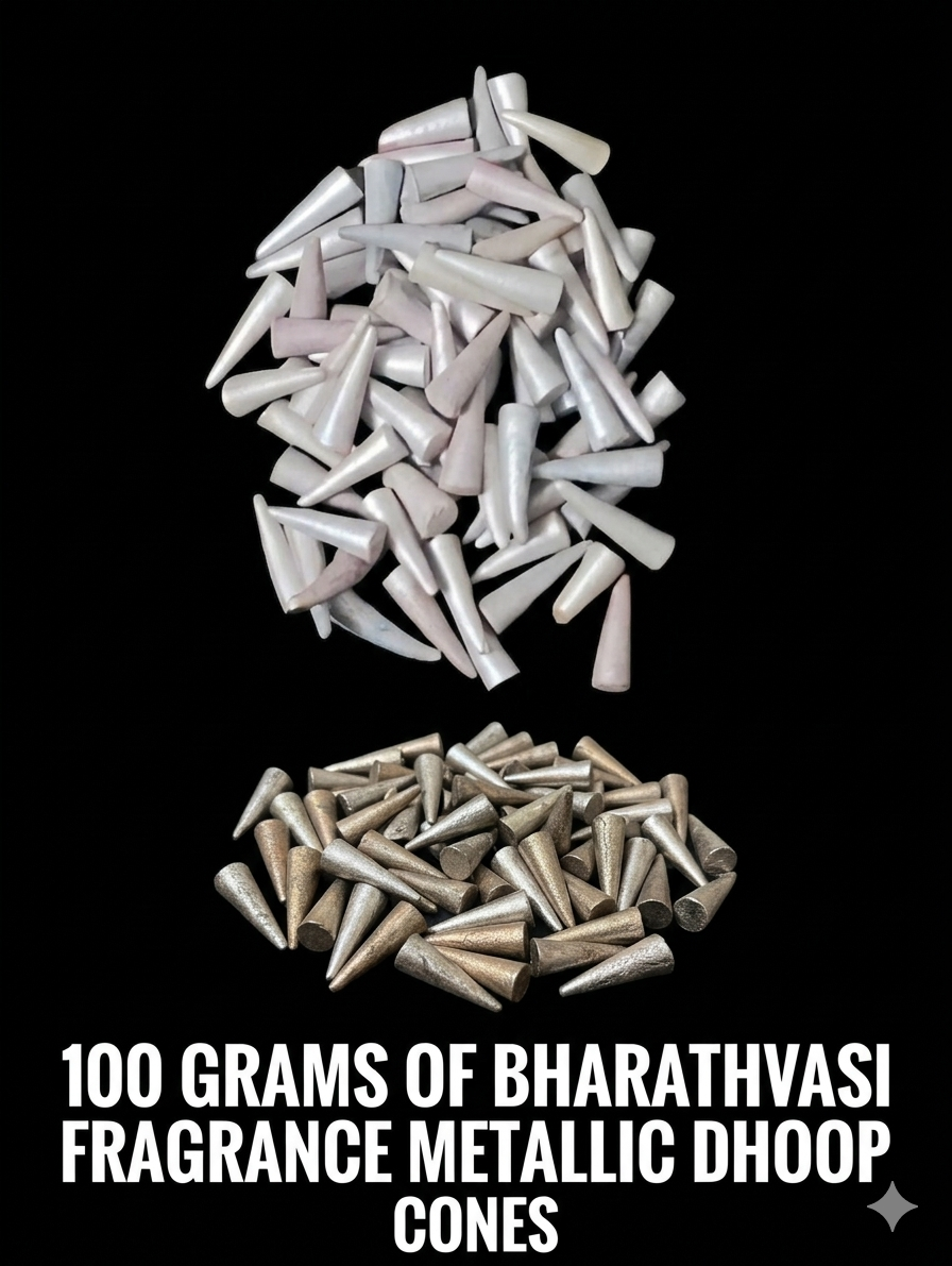 100 grams of premium bharathvasi frangance metalic dhoop sticks