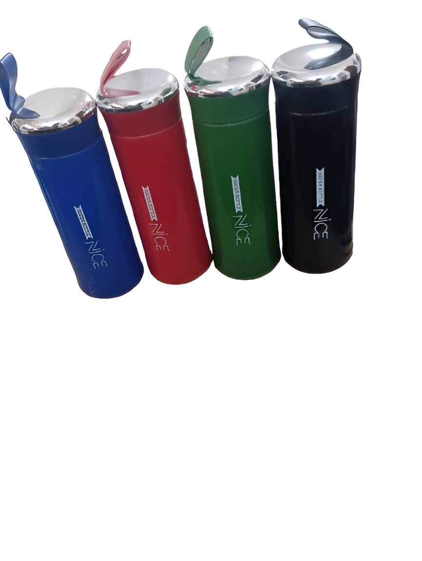 500 Ml Glass Nice water bottle pack of 2  ( MIX colors )