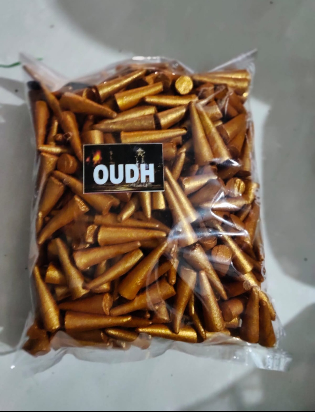 100 Grams premium OUDH fragrance metallic dhoop cones