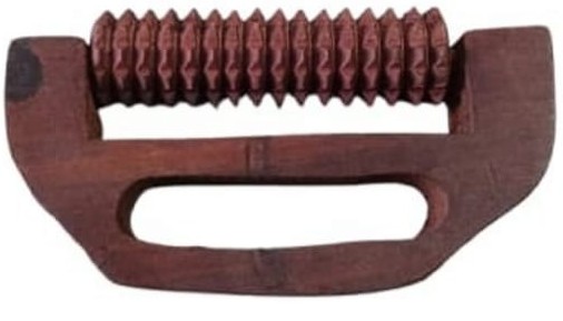 Wooden Body Massager Roller for Back Pain Relief Deep Tissue Muscle Relaxer Handheld Acupressure