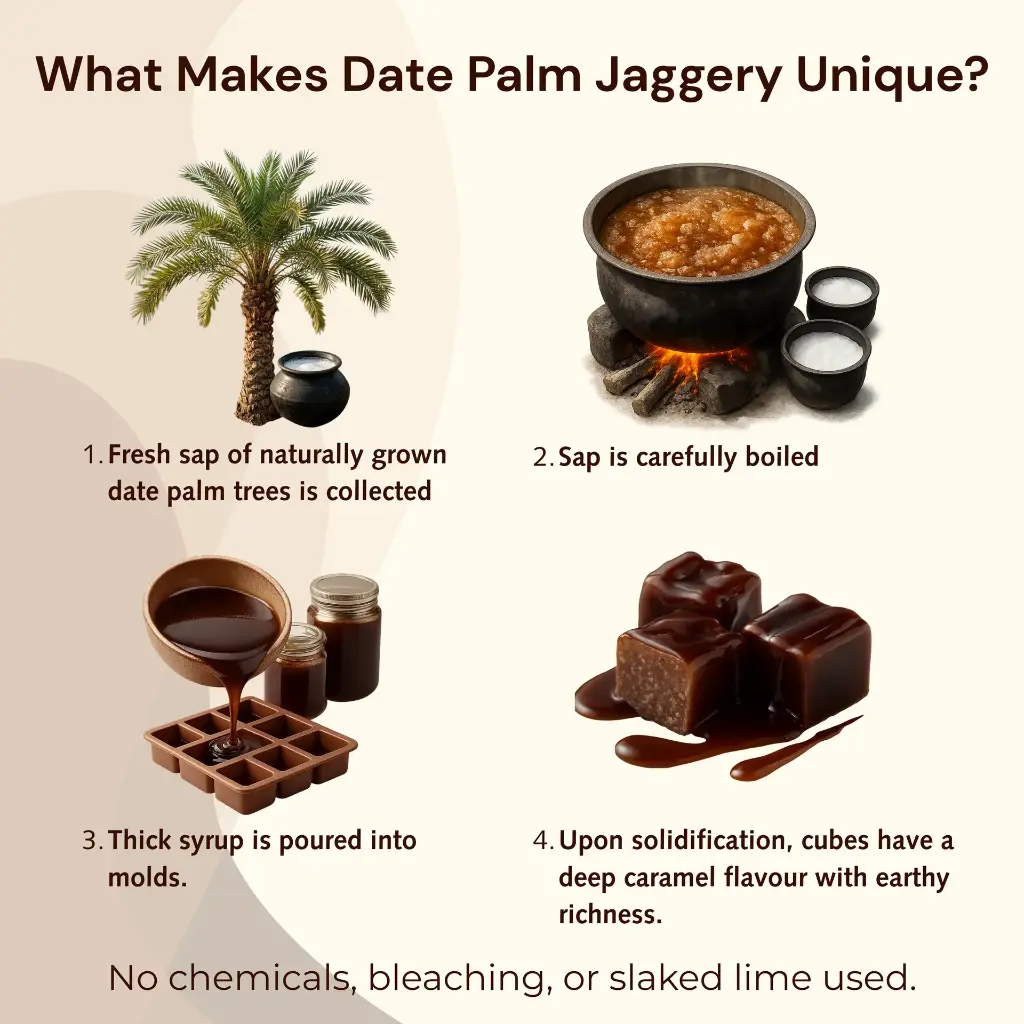 DATE PALM JAGGERY BLOCKS ( 500 GRAMS )